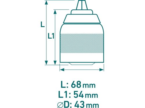 EXTOL INDUSTRIAL gyorstokmány 2-13mm, 1/2"-20UNF menetes csatlakozás, fém