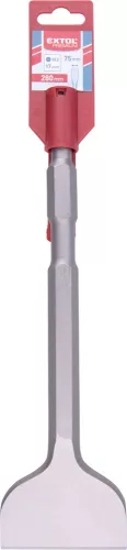EXTOL PREMIUM betonvéső lapos, HEX; 280/75mm, (szár átm:17 mm)