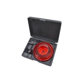   EXTOL PREMIUM körkivágó klt., 10 db-os, (64-70-76-82-89-102-127mm) műanyag, fa, gipszkarton