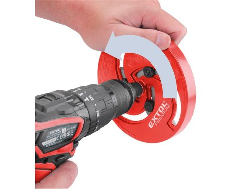 EXTOL PREMIUM körkivágó gipszkartonhoz, állítható 19 -127 mm, HSS