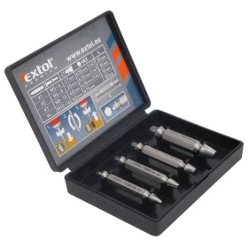   EXTOL PREMIUM törtcsavar kiszedő klt. 4db (2,7-3,5-4,0-6,0 mm)×51mm, HSS