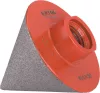 EXTOL PREMIUM lyukmaró, kúpos (lyuktágító/lyukfúró/furat csiszoló) csempére, gyémánt bevonat; 50mm × M14, sarokcsiszolóra