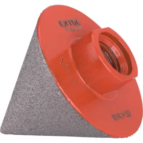   EXTOL PREMIUM lyukmaró, kúpos (lyuktágító/lyukfúró/furat csiszoló) csempére, gyémánt bevonat; 50mm × M14, sarokcsiszolóra