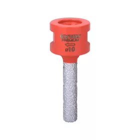   EXTOL PREMIUM lyukmaró (lyuktágító/ujjmaró) kerámiára  és csempére, gyémánt vágóél; 10mm × M14, sarokcsiszolóba fogható