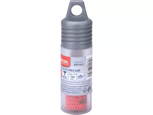 EXTOL PREMIUM körkivágó csempére, gyémánt vágóél; 14mm × M14, sarokcsiszolóba fogható