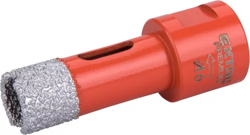 EXTOL PREMIUM körkivágó csempére, gyémánt vágóél; 16mm × M14, sarokcsiszolóba fogható