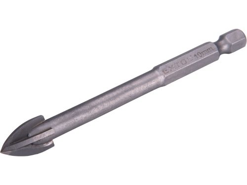 EXTOL PREMIUM fúró üvegre, kerámiára és csempére, keményfém lapkás; 10×90mm, 1/4" hatszög befogás