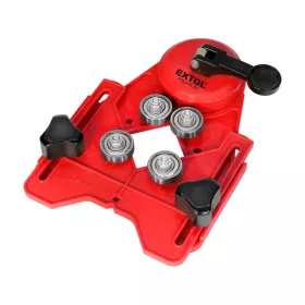   EXTOL PREMIUM fúróvezető sablon gyémánt körkivágókhoz, állítható: 4-83 mm, tapadókorongos