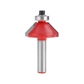   EXTOL PREMIUM felsőmaró fára, 45° kúpos (szögmaró), csapágyas, D30×H13, befogás: 8mm, keményfém lapkás