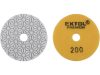 EXTOL PREMIUM gyémánt csiszolókorong/polírkorong, csempe élcsiszoló, tépőzáras; 100mm, P200, száraz és vizes