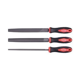   EXTOL PREMIUM fémreszelő klt.,  3 db (lapos, félkerek, kerek), 200mm, vágat:2, gumis műanyag nyél