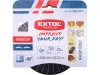 EXTOL PREMIUM faforgácsoló korong; max 13000 ford/perc, sarokcsiszolóhoz, fém, 125×22,2mm, fa csiszolásához, szakaszos használat
