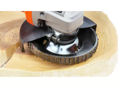 EXTOL PREMIUM faforgácsoló korong; max 13000 ford/perc, sarokcsiszolóhoz, fém, 118×18×22,2mm, fa csiszolásához, marásához