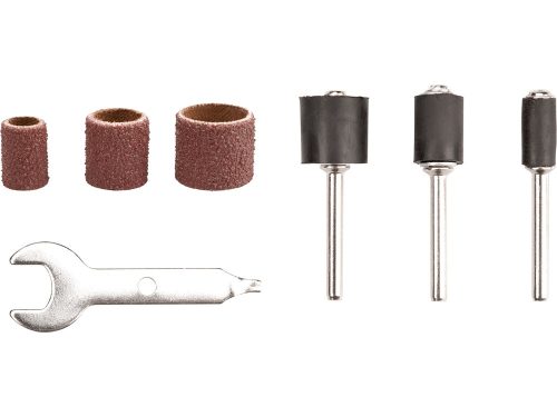 EXTOL PREMIUM mini csiszoló klt. 3,2 mm befogás, 350 db, 3 féle hengeres fejforma