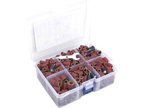 EXTOL PREMIUM mini csiszoló klt. 3,2 mm befogás, 350 db, 3 féle hengeres fejforma