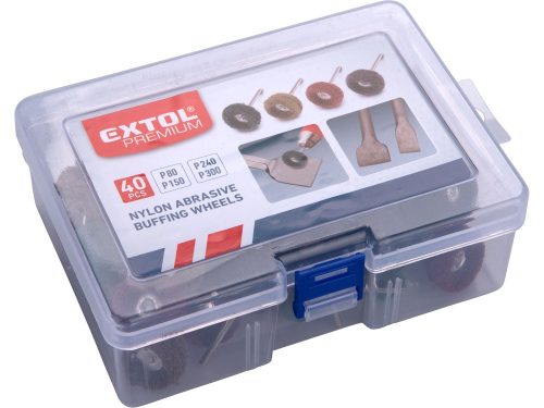 EXTOL PREMIUM mini csiszoló klt. 3,0 mm befogás, 40 db, nylon