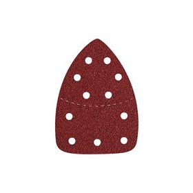   EXTOL PREMIUM delta csiszolópapír, lyukas klt. 10db, 149×105 mm; 11 db lyukkal, P80