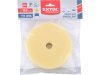 EXTOL PREMIUM polírkorong, erős polírozás, T80, 150×25mm, tengely: 22 mm; sárga, tépőzáras