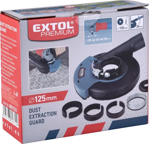 EXTOL PREMIUM porelszívó adapter (feltét) sarokcsiszolóhoz, csiszoláshoz