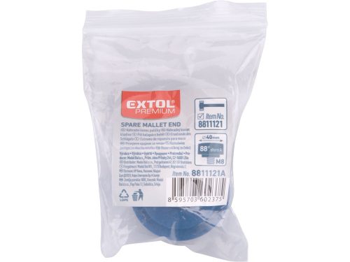 EXTOL PREMIUM pót gumi fej a 8811121 gumikalapácshoz; kék