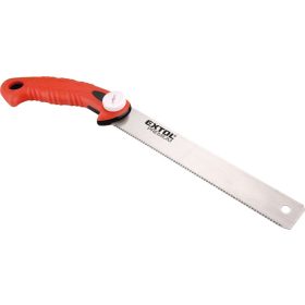  EXTOL PREMIUM Japán fűrész, teljes/penge hossz: 380/220mm, cserélhető hajlékony penge SK5 acélból, három élű fogak, sűrű fogazás T17