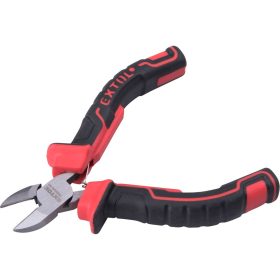   EXTOL PREMIUM  oldalcsípő fogó, mini; 115 mm, kétszínű műanyag nyél, rugós