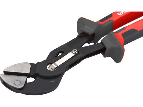 EXTOL PREMIUM  vízpumpafogó, 250mm, egyenes pofák, CrV50, max nyitás 36 mm, TPR nyél, akasztós papír szerszámtartó