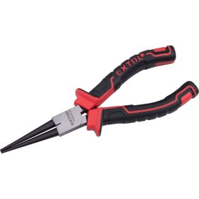   EXTOL PREMIUM  kerek csőrű fogó; 160mm duál  vörös/fekete, TPR nyél, akasztós szerszámtartó