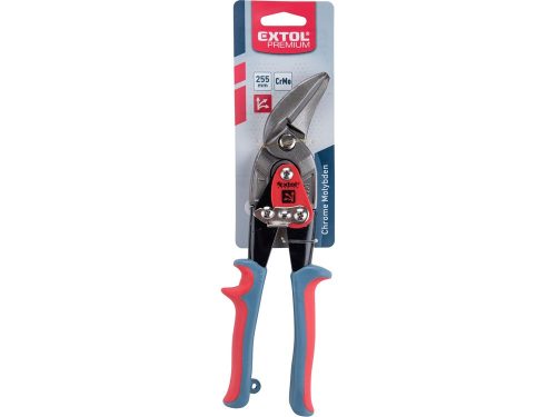 EXTOL PREMIUM  lemezvágó olló, két komp. nyél; 255mm, balos