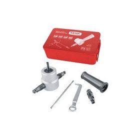   EXTOL PREMIUM fúrógéppel hajtható mechanikus lemezvágó/lyukasztó fej, max. 2 mm lemezekhez