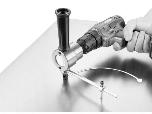 EXTOL PREMIUM fém megvezető elem / körzőszár a 8813651 lemezvágó fejhez; 20-150 mm, 360 fokban körbeforgatható