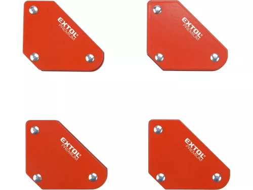 EXTOL PREMIUM hegesztő mágnes klt. mini, 4 db, max. 4 kg