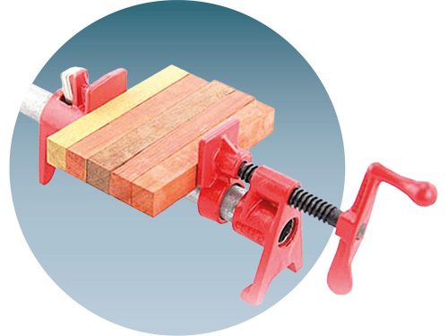 EXTOL PREMIUM csőtengelyes szorító (táblásító / csavaros asztalos csőszorító) , 1/2", acél