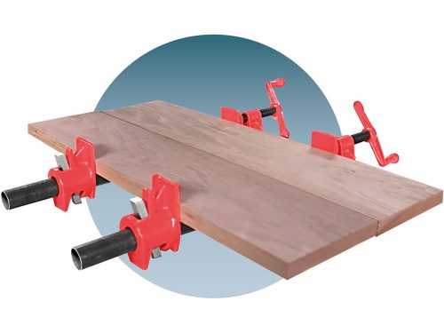 EXTOL PREMIUM csőtengelyes szorító (táblásító / csavaros asztalos csőszorító) , 1/2", acél