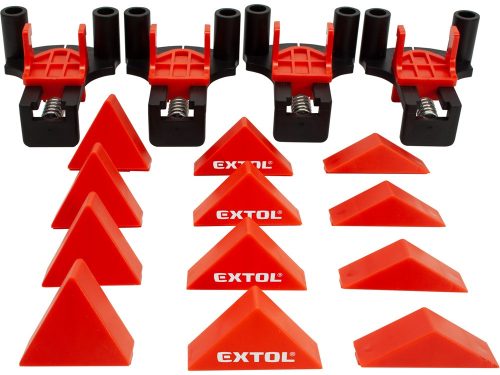 EXTOL PREMIUM  derékszög szorító csipesz klt. 4 db