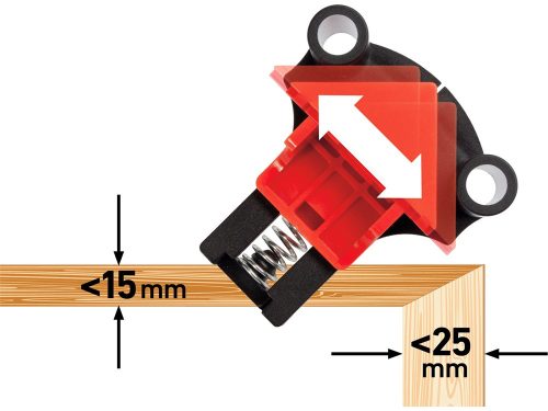 EXTOL PREMIUM  derékszög szorító csipesz klt. 4 db