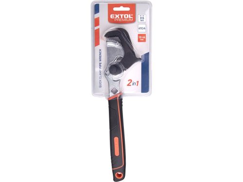 EXTOL PREMIUM  multifunkciós kulcs, önbeálló, 10-44 mm, hossz: 315 mm, 41Cr4.