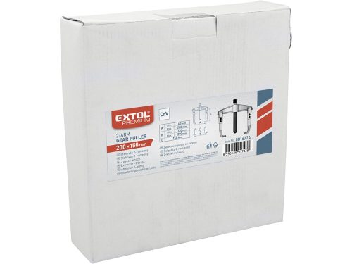 EXTOL PREMIUM  csapágylehúzó, 2 karmú, CV., kovácsolt; 200×150mm (átmérő×hossz)