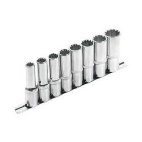   EXTOL PREMIUM hosszított Multi Lock dugófej klt. ; 1/2", 8db; 10, 12, 13, 14, 16, 17, 19, 22mm