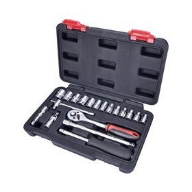 EXTOL PREMIUM dugókulcs klt. 45fog; 1/4", 19db