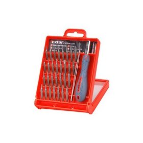 EXTOL PREMIUM órás csavarhúzó klt. 32 db, bitekkel