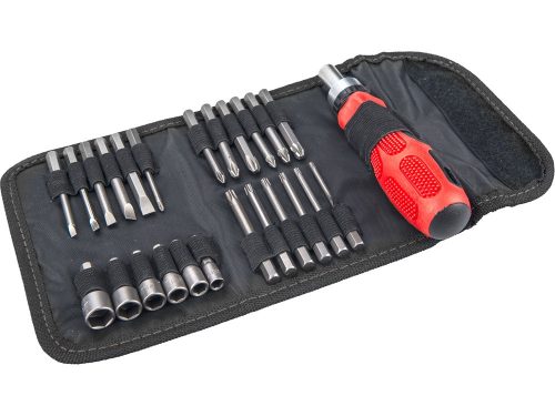 EXTOL PREMIUM racsnis csavarhúzó-dugókulcs klt., 25 db,  Cr.V. acél