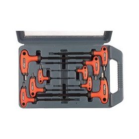   EXTOL PREMIUM imbuszkulcs klt. 9db, gömbfejű, gumírozott T-nyelű,  2-10mm, kofferben