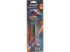 EXTOL PREMIUM  imbuszkulcs klt., 9db, több színű, extra hosszú; gömbfej, 1,5-10mm, CV., 90-230mm