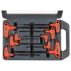   EXTOL PREMIUM  torx kulcs klt., 9db ; CV., gumírozott T-nyelű, T10×100, T15×100, T20×100, T25×150, T27×150, T30×150, T40×150, T45×200,