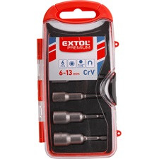 Extol Premium Mágneses hatlapcsavar behajtó készlet, 6 részes, 6 - 13mm