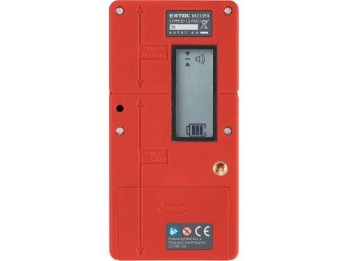 EXTOL PREMIUM  lézeres vevő/detektor/jelfogó vízszintezőhöz, PIROS és ZÖLD, 50m