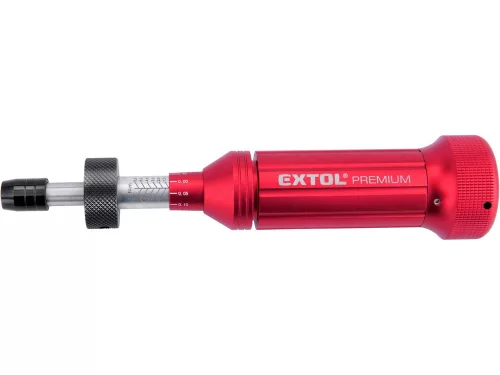 EXTOL PREMIUM  nyomaték csavarhúzó BIT-ekhez, 1/4", 1 - 6 Nm, pontosság: +/- 7%