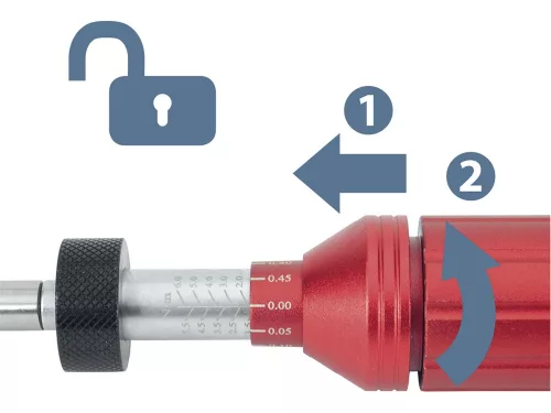 EXTOL PREMIUM  nyomaték csavarhúzó BIT-ekhez, 1/4", 1 - 6 Nm, pontosság: +/- 7%