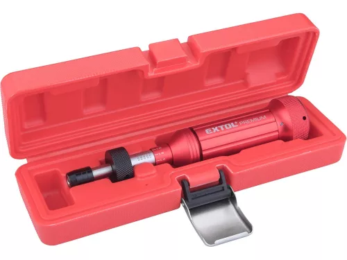 EXTOL PREMIUM  nyomaték csavarhúzó BIT-ekhez, 1/4", 1 - 6 Nm, pontosság: +/- 7%